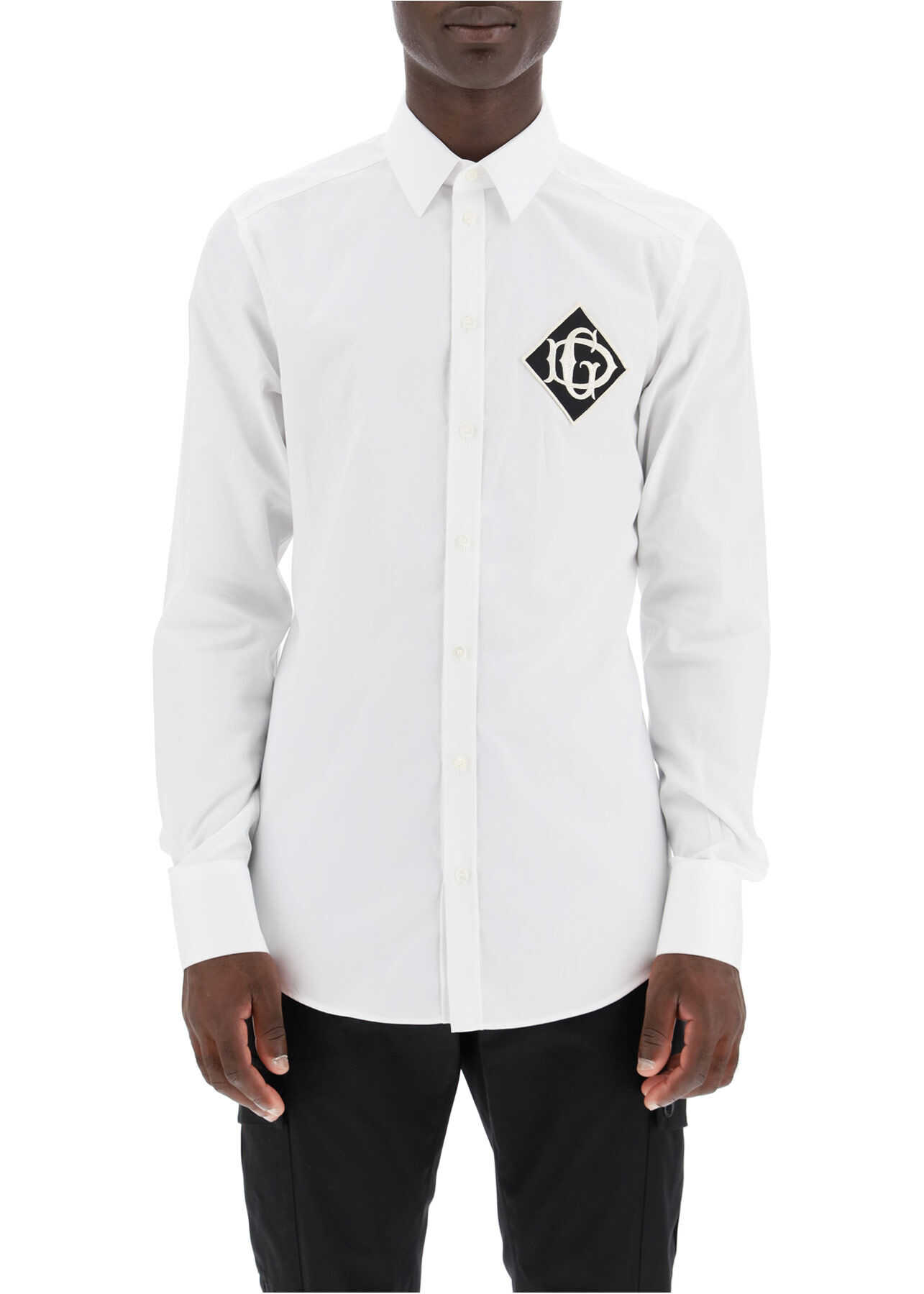 Gold Fit Shirt With Logo Patch