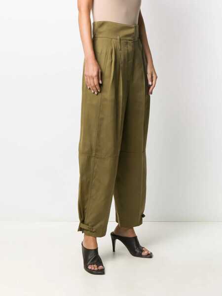 Pantaloni casual Givenchy High Waist Trousers BROWN Femei (BM 7846522) 3