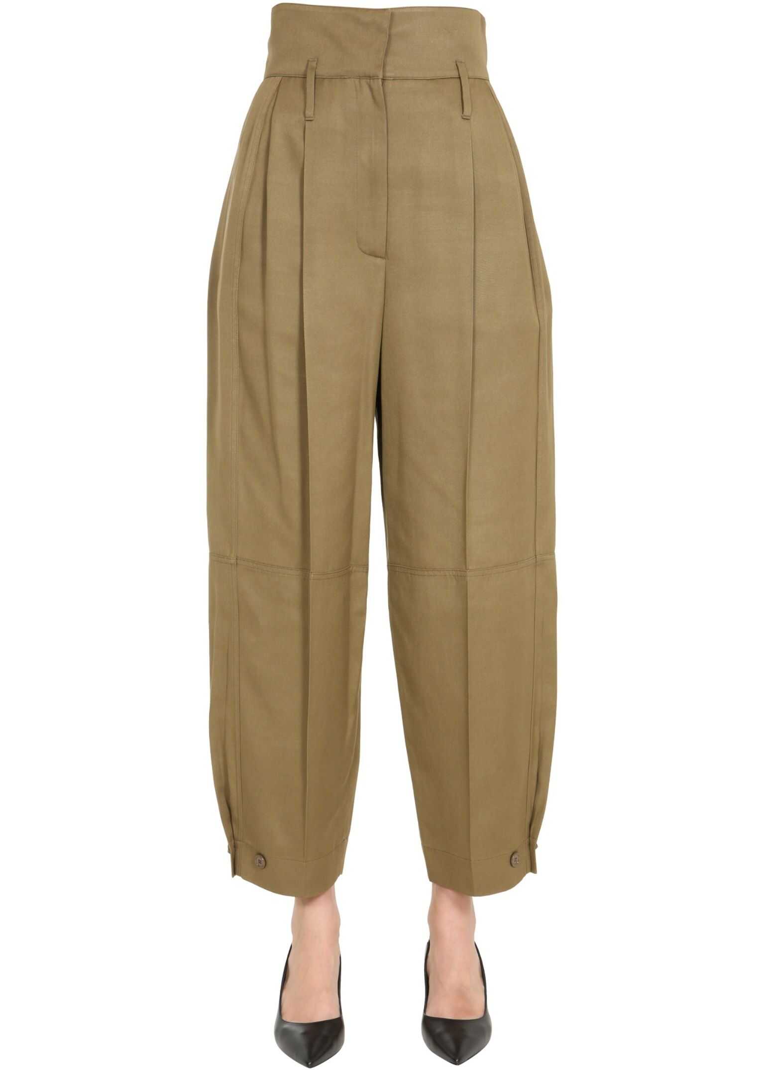 Givenchy High Waist Trousers BW50CN11VS_305 BROWN