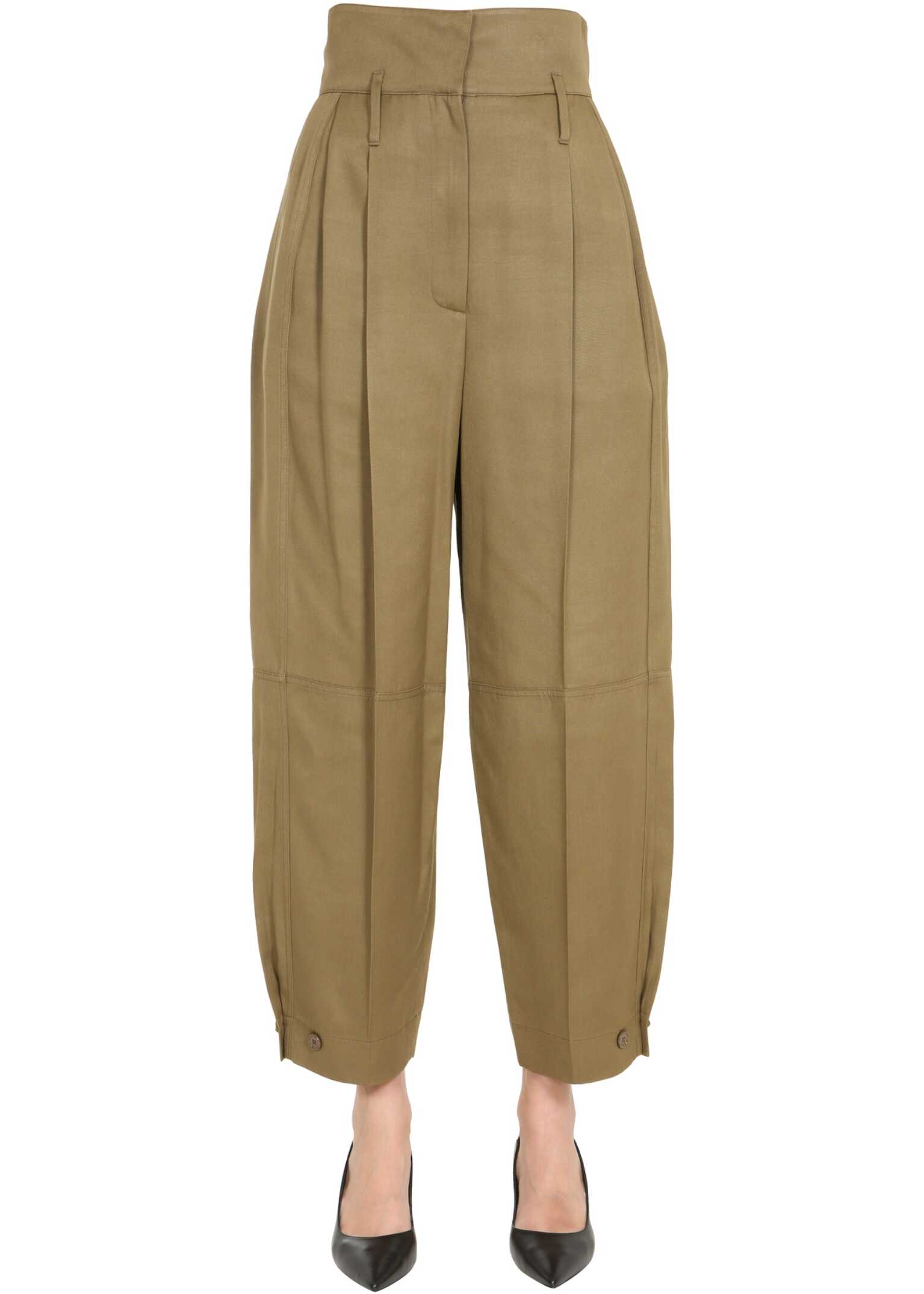 Givenchy High Waist Trousers BW50CN11VS_305 BROWN