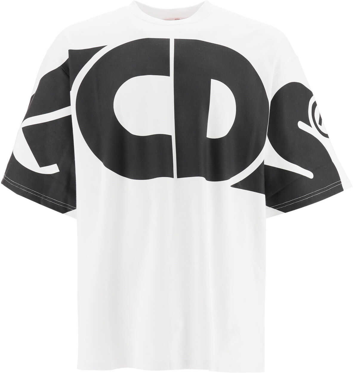 GCDS T-Shirt With Maxi Logo WHITE
