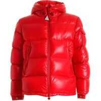 Geci de iarna Ecrins Red Down Jacket Featuring Hood Barbati