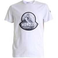 Tricouri Moncler Logo Patch T-Shirt In White