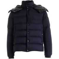 Geci de iarna Aubrac Down Jacket In Dark Blue With Black Hood Barbati