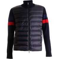 Cardigane Padded Cardigan In Dark Blue Barbati