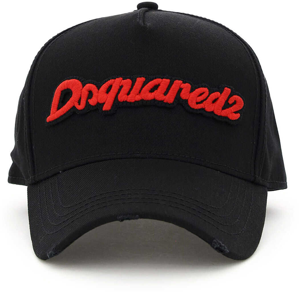 DSQUARED2 Baseball Cap Logo Embroidery NERO