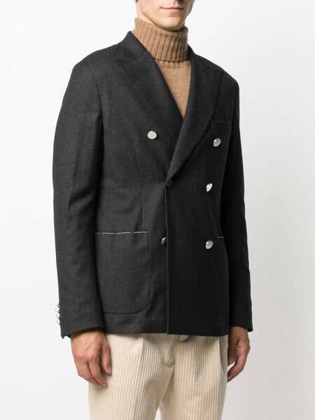 Sacouri Tonello Double-Breasted Jacket GREY Barbati (BM 7850302) 3