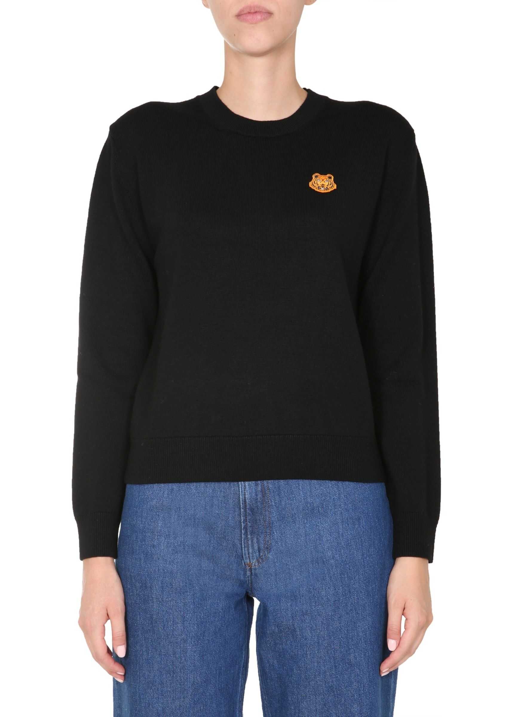 Kenzo Crew Neck Sweater FA62PU5233TA_99 BLACK