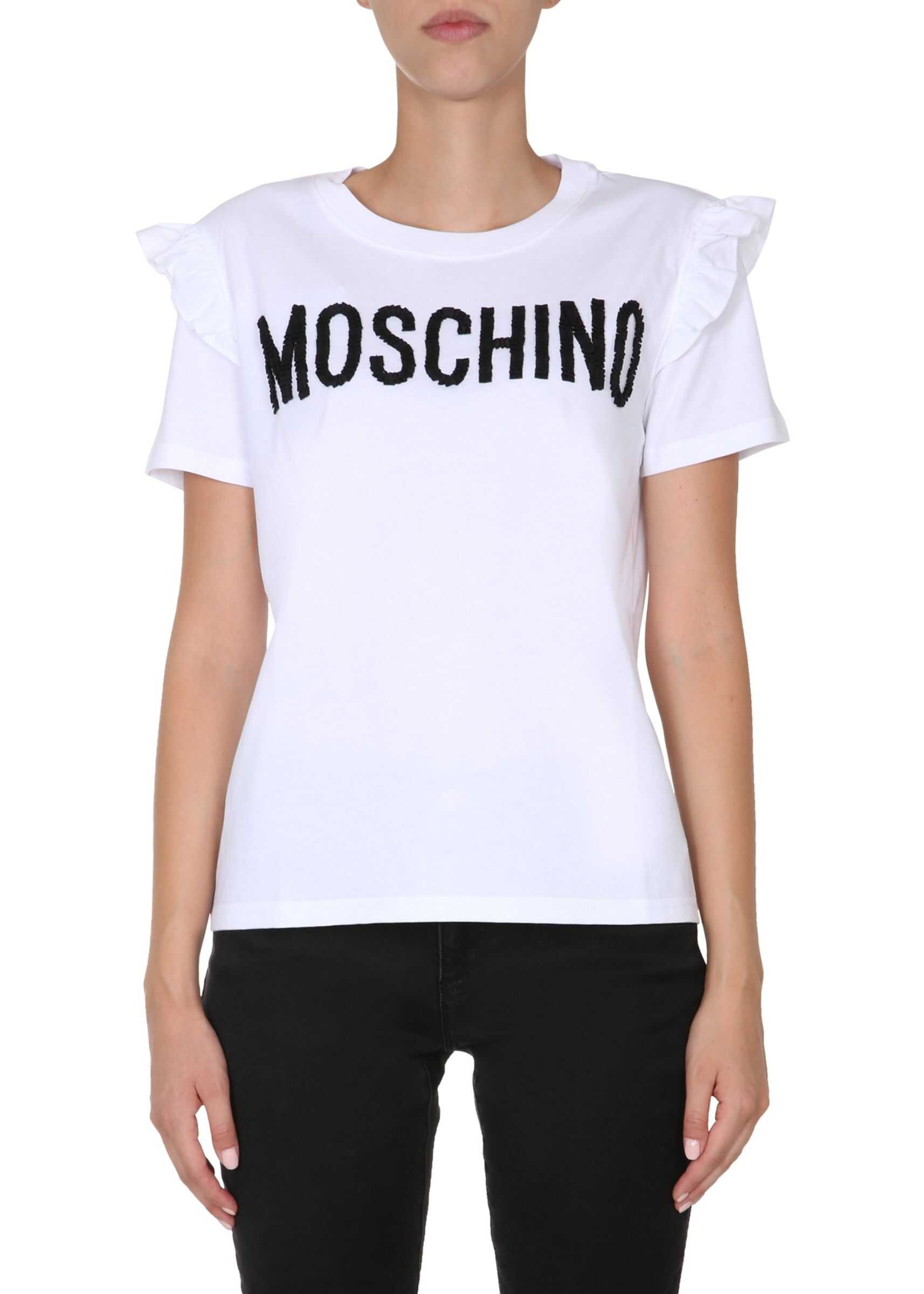 Moschino Round Neck T-Shirt WHITE