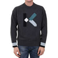 Pulovere casual K Sweater Gray Barbati