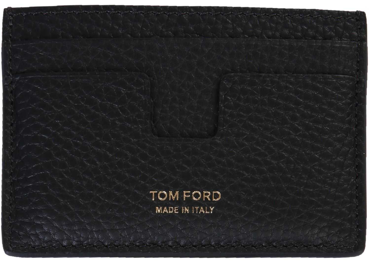 Tom Ford Card Holder With Logo BLACK