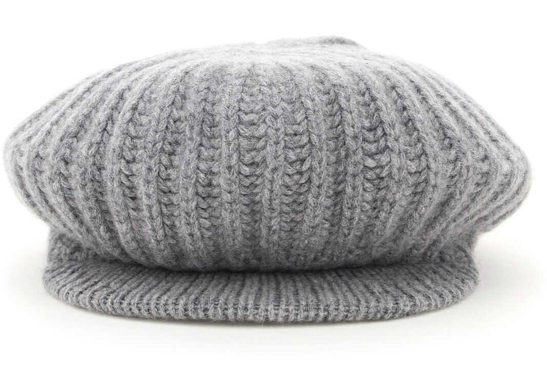 Max Mara Mandare Flat Cap GRIGIO MEDIO