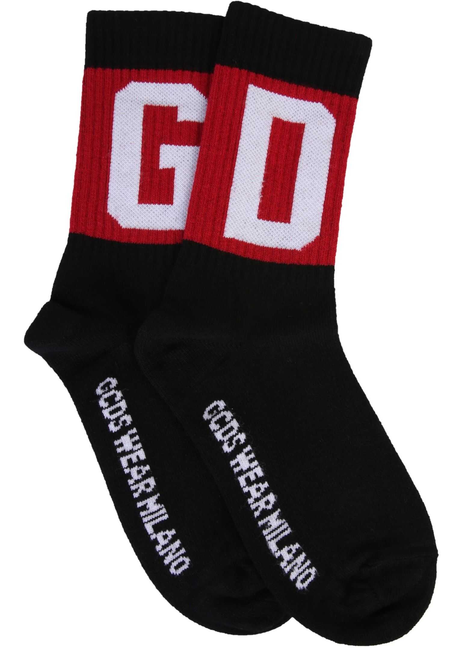 GCDS Socks With Logo BLACK