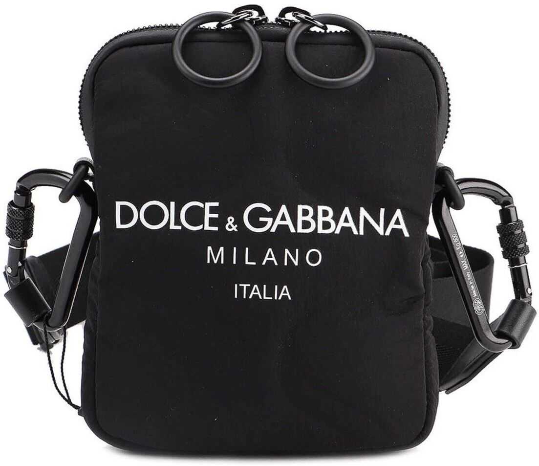 Dolce & Gabbana Scuba Cross Body Bag In Black Black