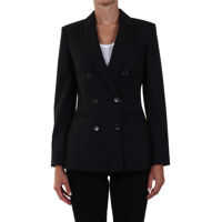 Sacouri Pinstripe Wool Jacket Femei