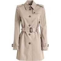 Trenciuri Heritage Trench Coat In Dove Grey Color With Logo Femei