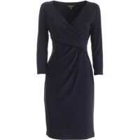 Rochii de zi Blue Slim Fit Dress Featuring Cross Femei