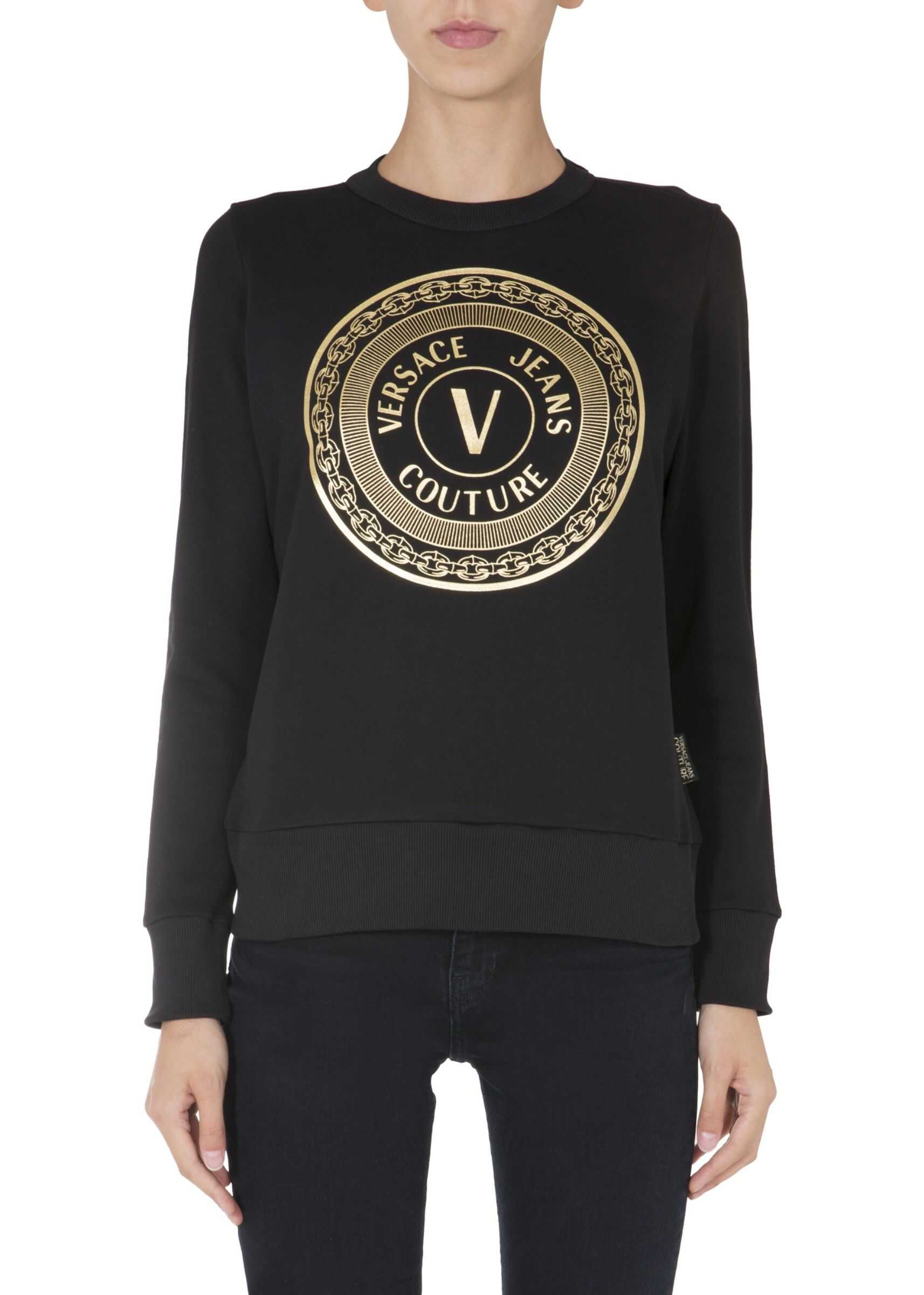 Versace Jeans Couture Crew Neck Sweatshirt BLACK