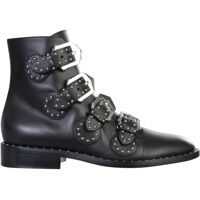 Ghete Elegant Studs Low Boots Femei