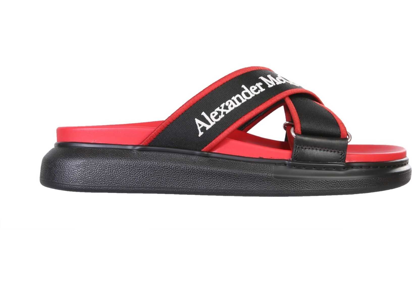 Alexander McQueen Hybrid Oversize Sandals BLACK