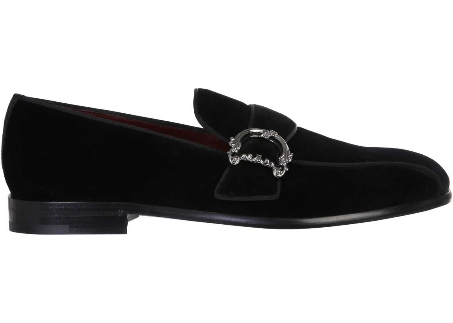 Dolce & Gabbana Moccasin With Logo BLACK