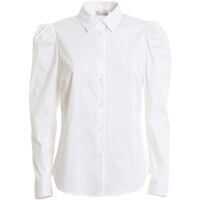 Camasi casual Light Gathering Shirt In White Femei
