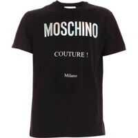 Tricouri Moschino Silver Logo T-Shirt In Black