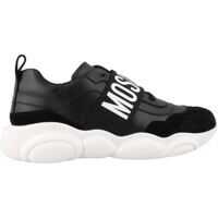 Sneakers Moschino Teddy Logo Stripe Sneakers In Black