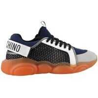 Sneakers Moschino Teddy Sneakers In Black With Suede Inserts