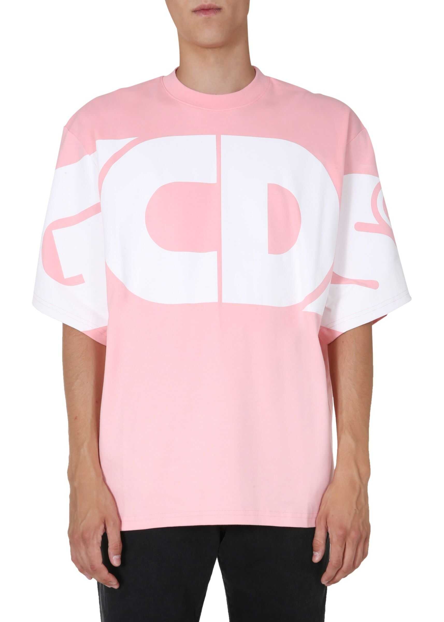GCDS Crew Neck T-Shirt PINK