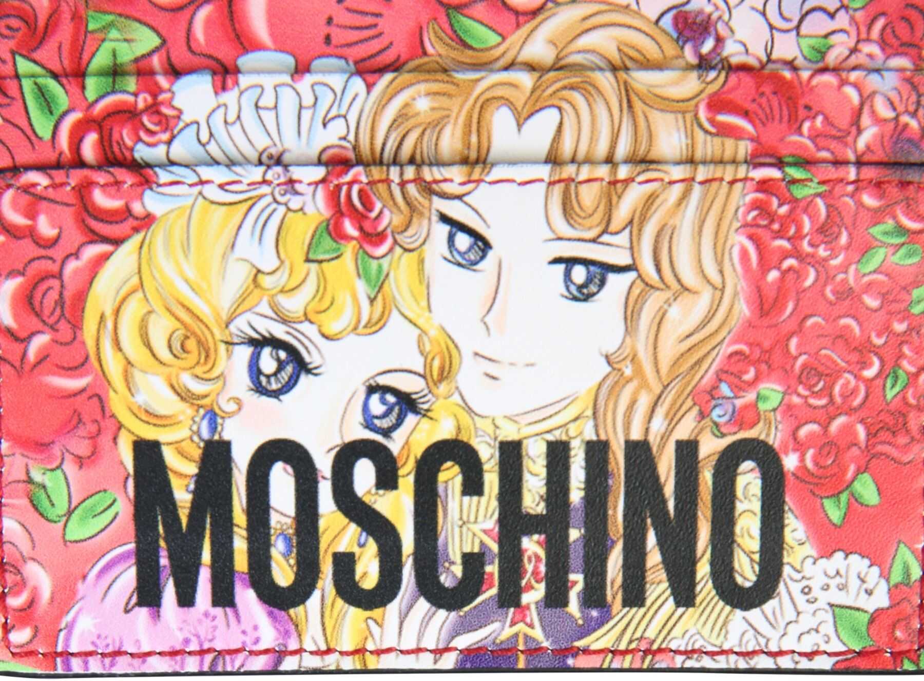 Moschino Card Holder With Georgie Print MULTICOLOUR