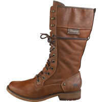Cizme lungi High Top Side Zip Knee High Boots In Chestnut Femei