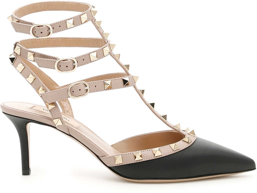 Valentino Garavani Rockstud Slingback 65 NERO POUDRE