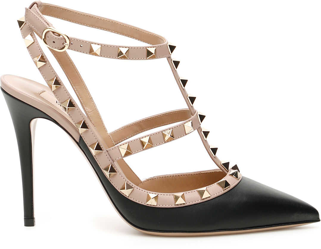 Valentino Garavani Rockstud Slingbacks NERO POUDRE