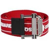 Curele Logo Tech Fabric Belt In Red Barbati