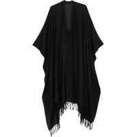 Accesorii Fringed Poncho Femei