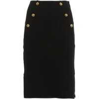 Fuste pana la genunchi Vanatu Midi Skirt In Black Femei