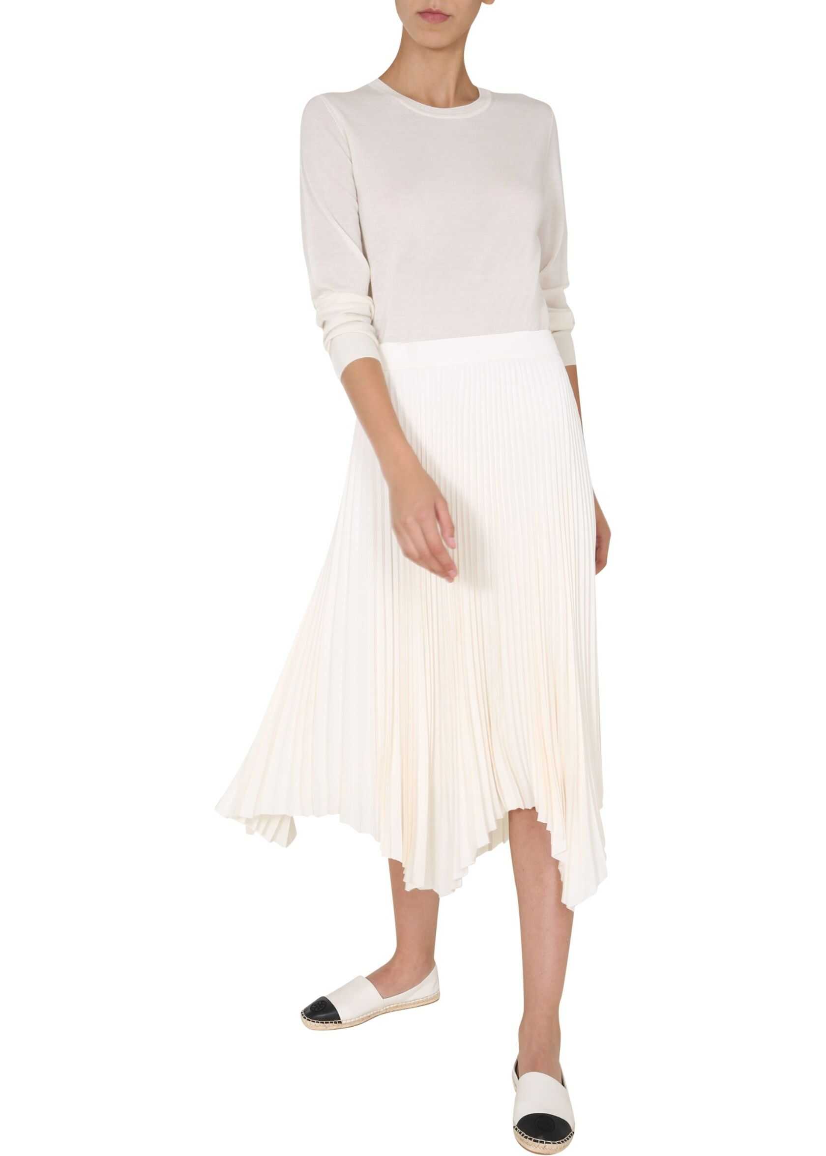 Tory Burch Pleated Skirt 74980_104 WHITE