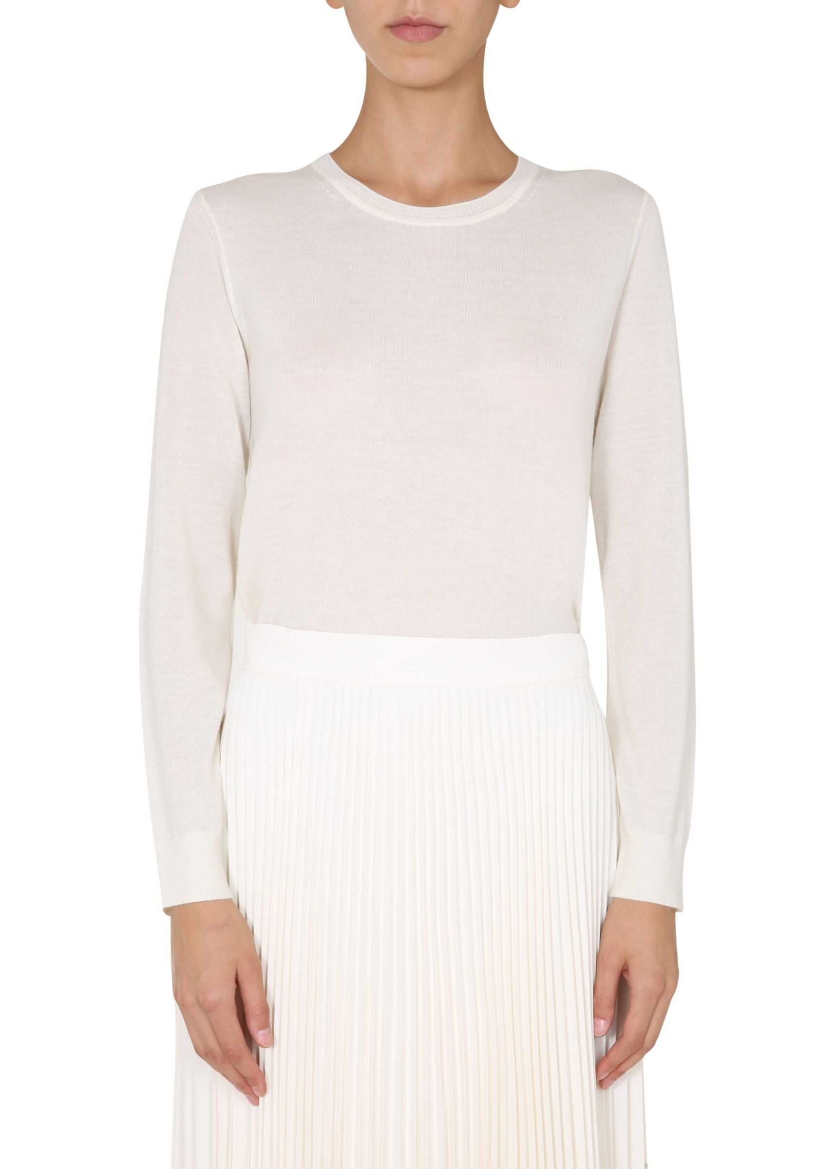 Tory Burch Crew Neck Sweater 63625_104 WHITE