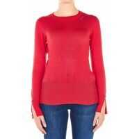 Pulovere casual Light sweater with rhinestone logo Femei