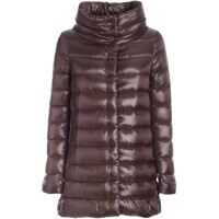 Geci de iarna Iconico Collection Long Down Jacket In Mud Color Femei
