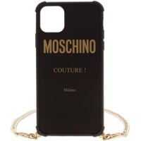 Huse mobil & tablete Iphone 11 Pro Max Black Cover With Moschino Logo Femei