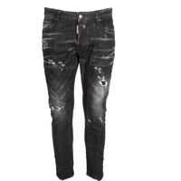 Blugi slim fit Black Tidy Biker Jeans Barbati