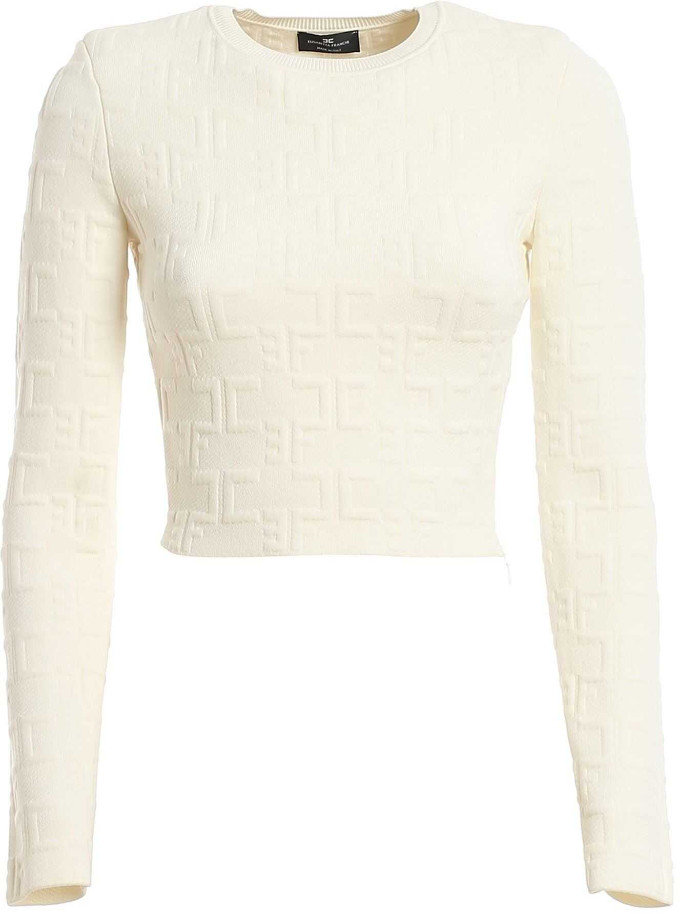 Embossed Fabric Top And Skirt