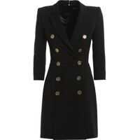 Rochii de zi Golden Buttons Dress In Black Femei