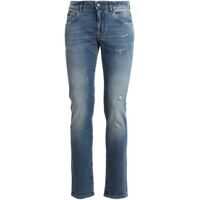 Blugi drepti Skinny Fit Stretch Denim Jeans In Blue Barbati