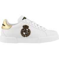 Sneakers Portofino Embroidered Sneakers In White Barbati