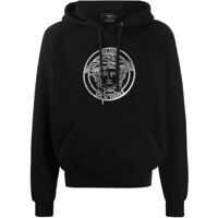 Hanorace Medusa Embroidery Hoodie In Black Barbati