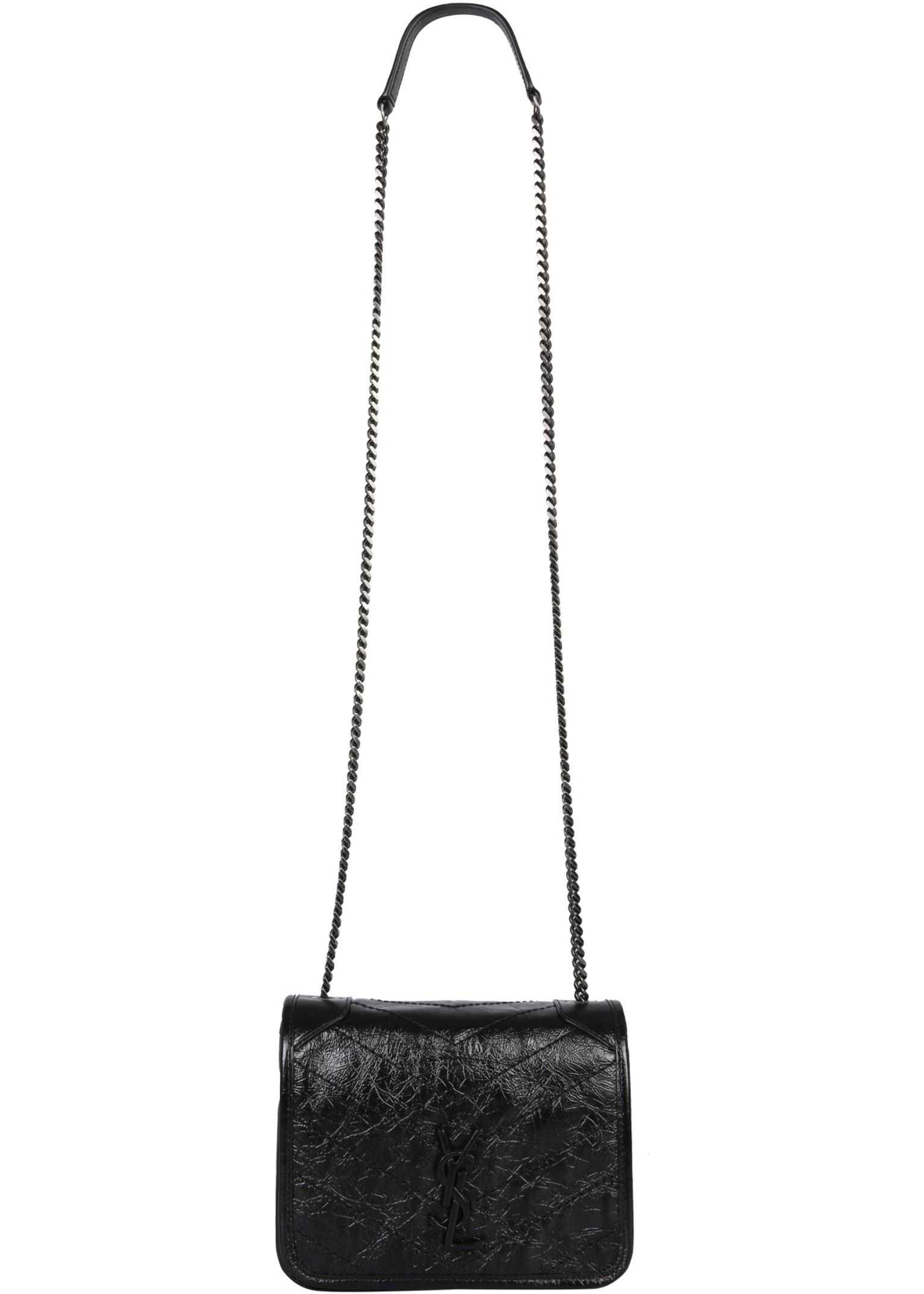 Saint Laurent Niki Chain Shoulder Bag BLACK