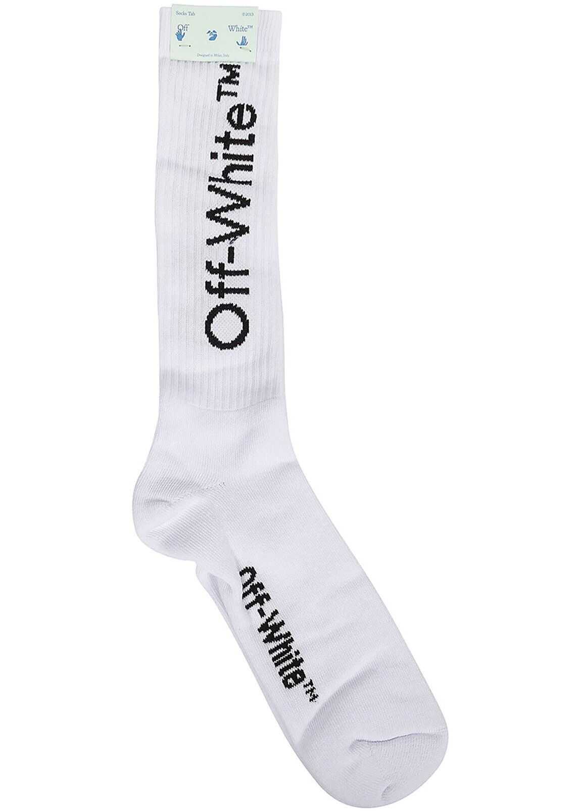 Off-White Diagonal Socks In White White